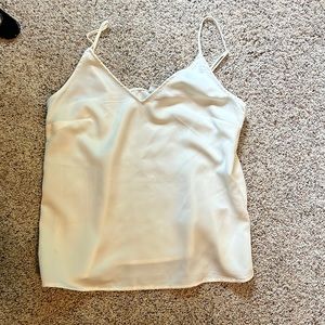 silk white cami